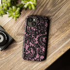 Pink Lace Pattern Tough Phone Case