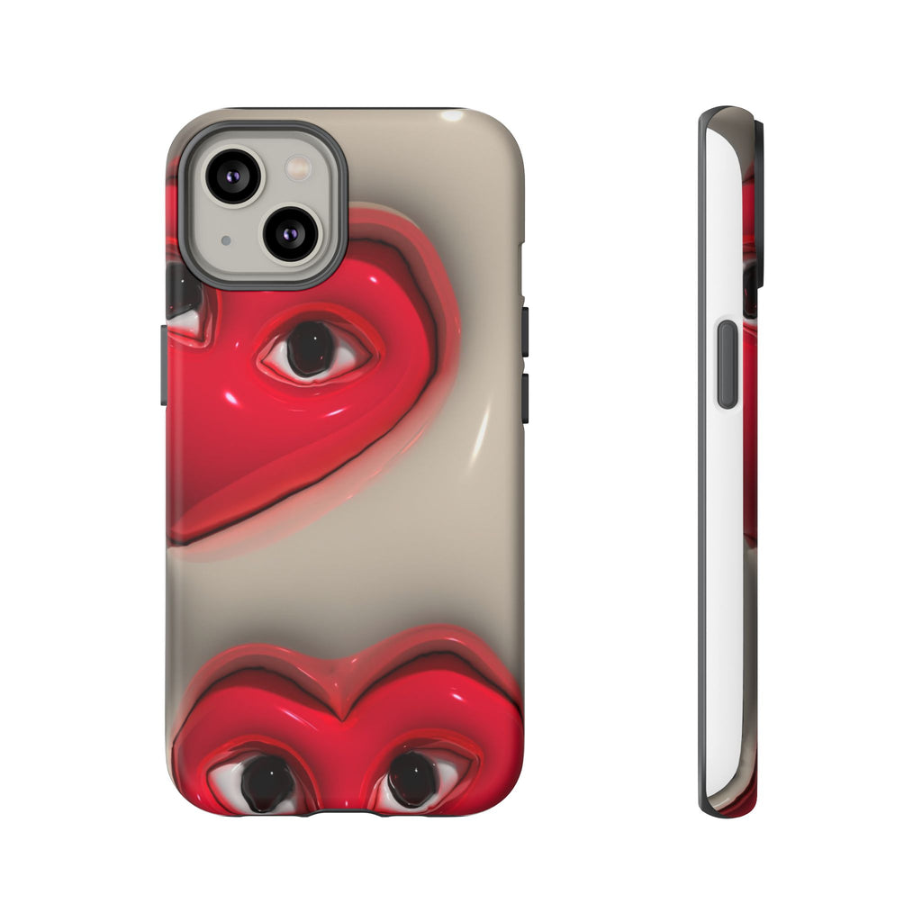 3D Hearts Phone Case