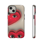 3D Hearts Phone Case