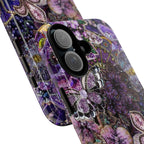 Purple Fleur-de-Lis Floral Tough Phone Case