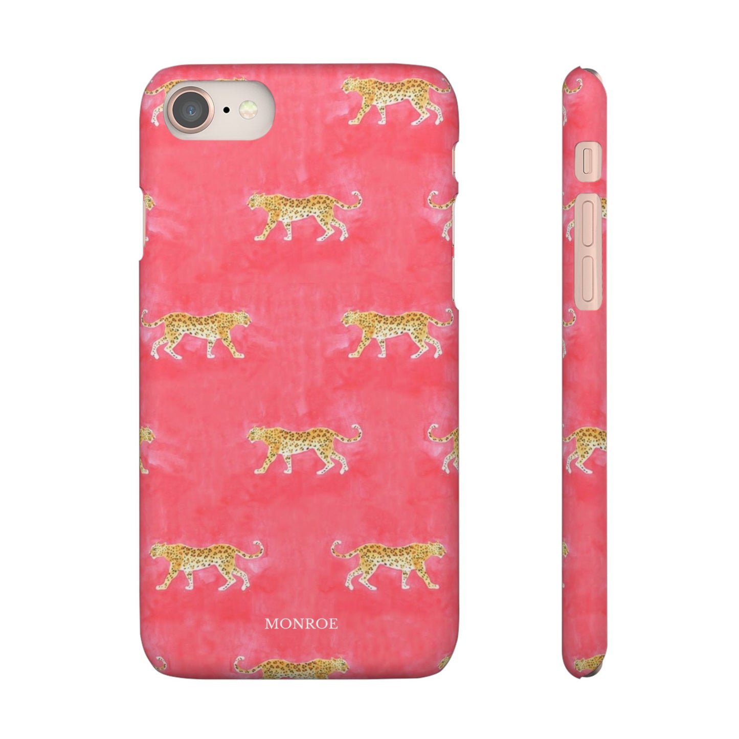 Pink Watercolor Leopard Case