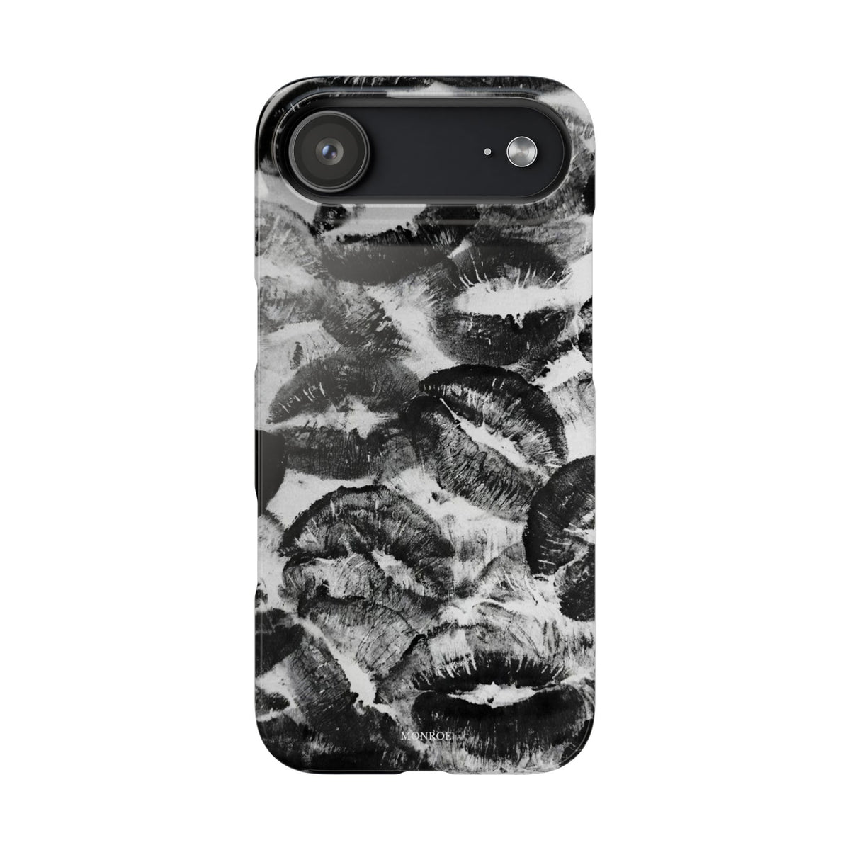 Black & White Kiss Print Case