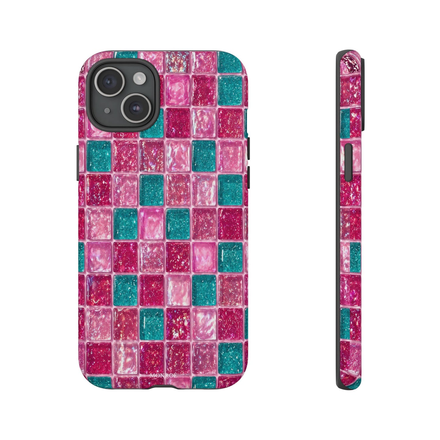 Pink Teal Mosaic Tough Case