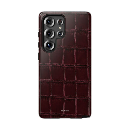 Burgundy Croc Tough Case