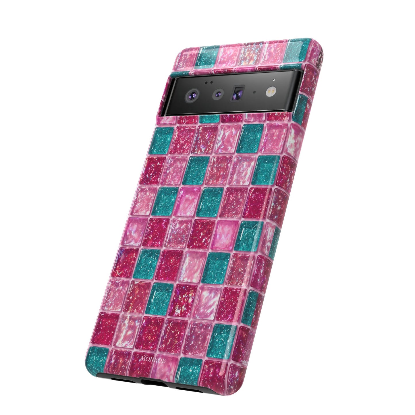 Pink Teal Mosaic Tough Case
