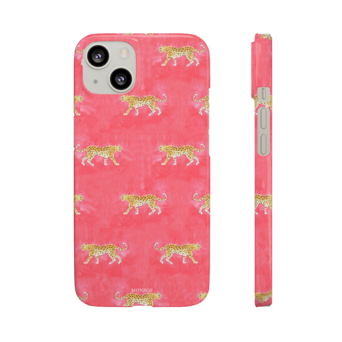 Pink Watercolor Leopard Case