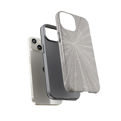 Sparkling Silver Burst Tough Case