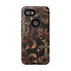 Floral Cross Pattern Tough Case