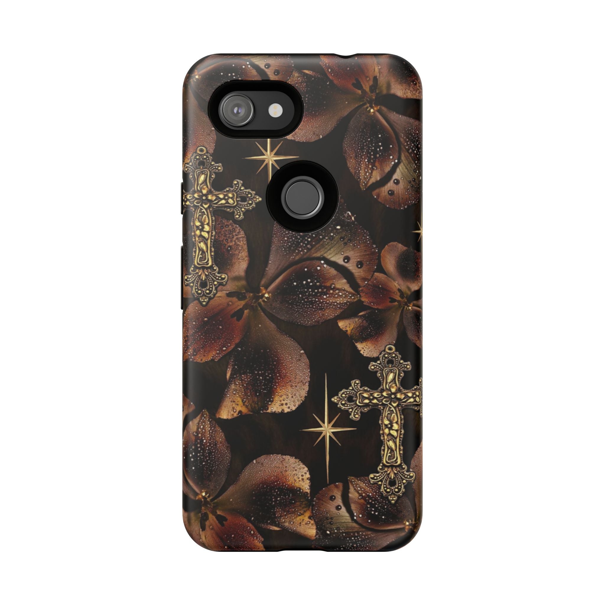 Floral Cross Pattern Tough Case