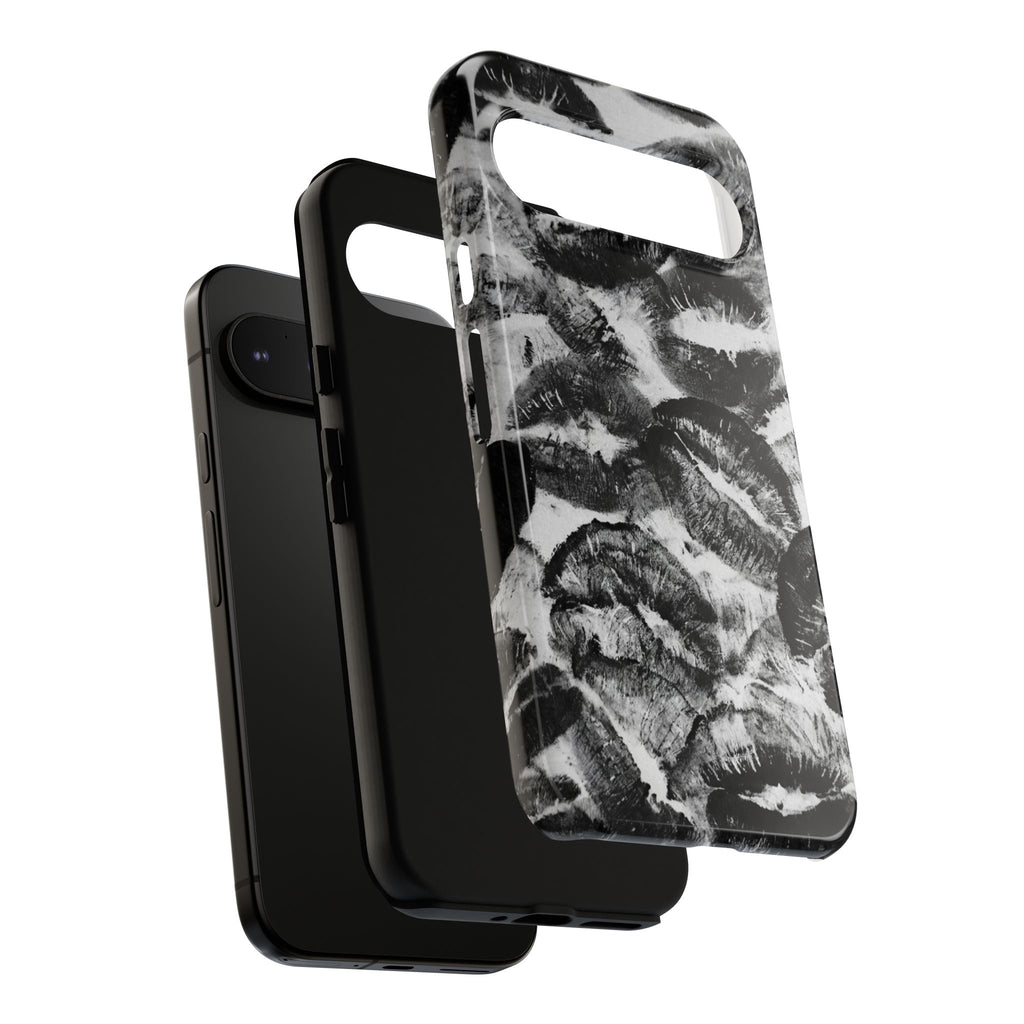 Black and Kiss Design Phone Case