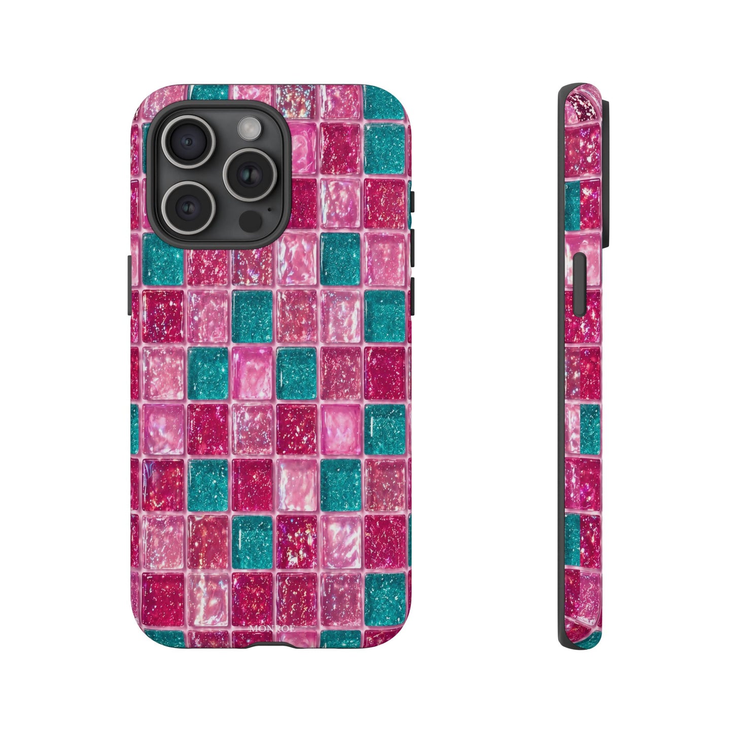 Pink Teal Mosaic Tough Case