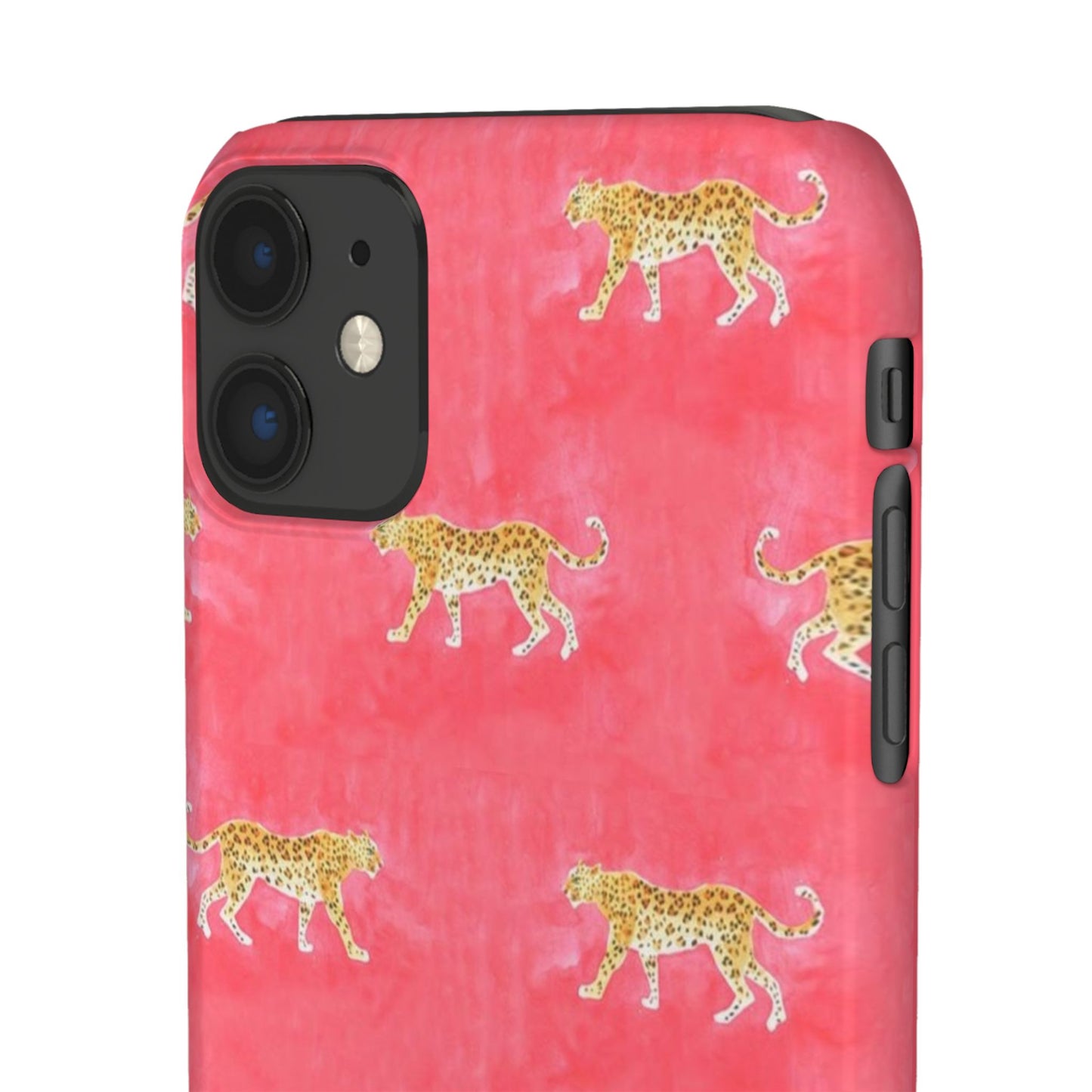 Pink Watercolor Leopard Case