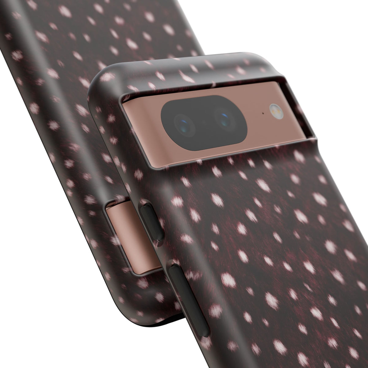 Burgundy Spotted Fur Tough Case