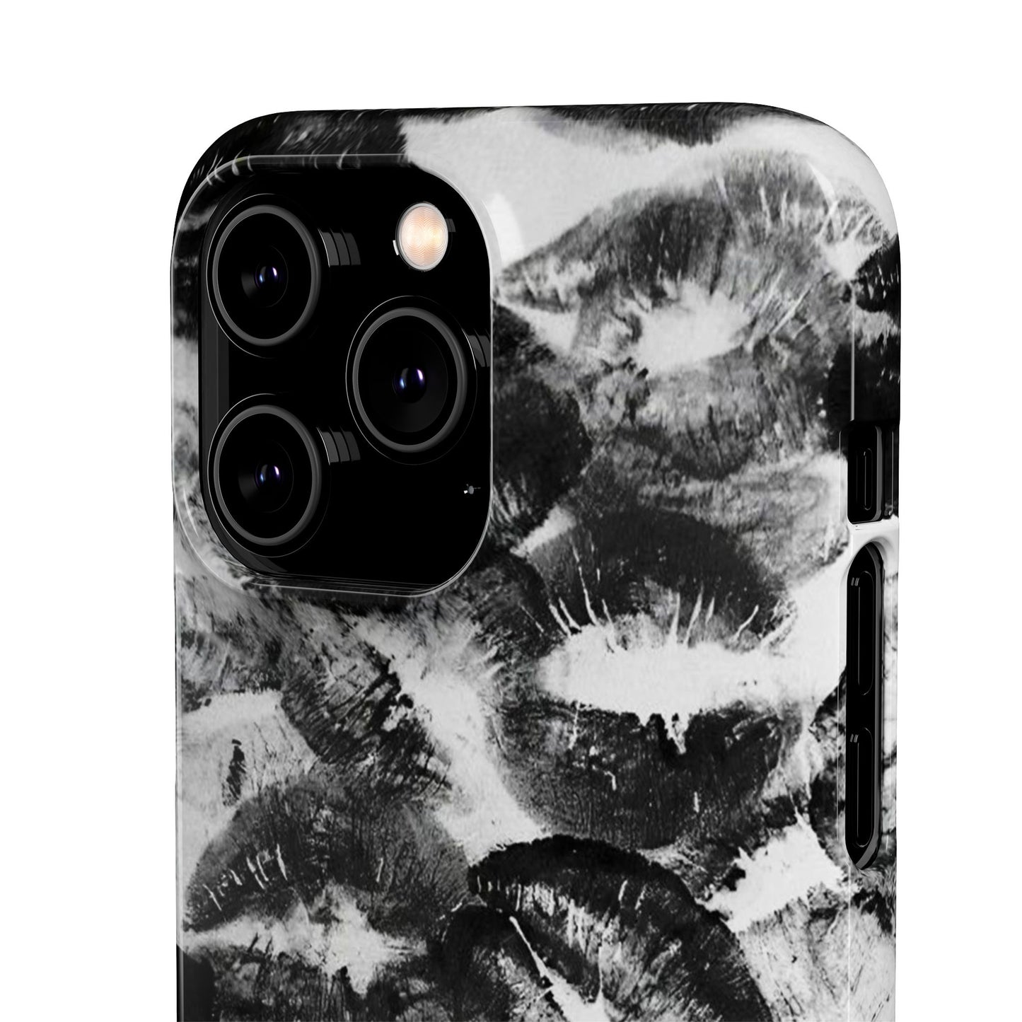 Black & White Kiss Print Case
