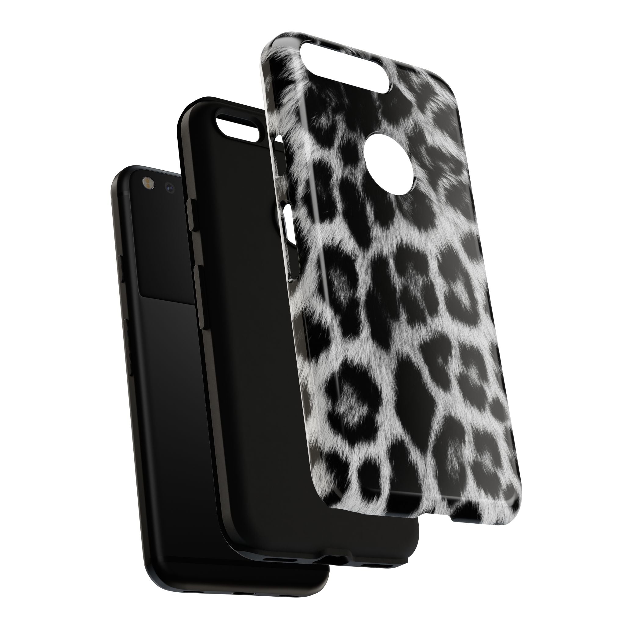 B&W Leopard Phone Case