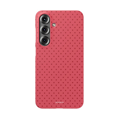 Coral Polka Dot Snap Phone Case