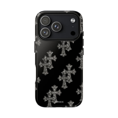 Black Crystal Cross Tough Case