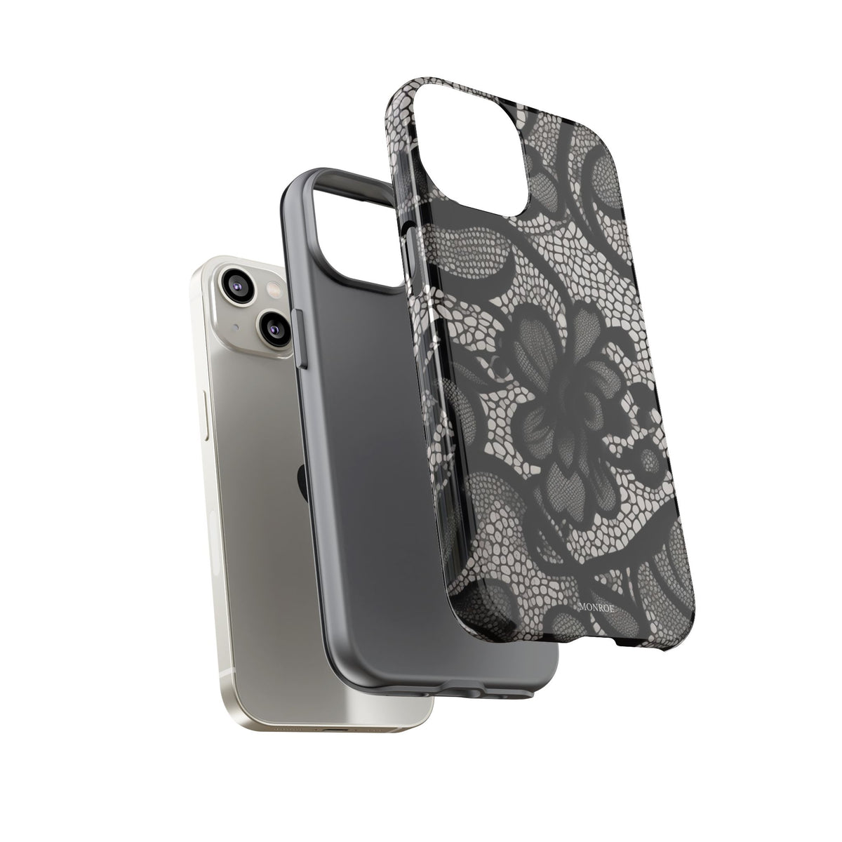 Black Floral Vintage Case