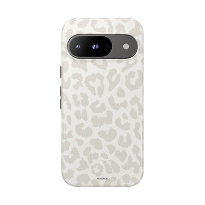 White Leopard Print Tough Case