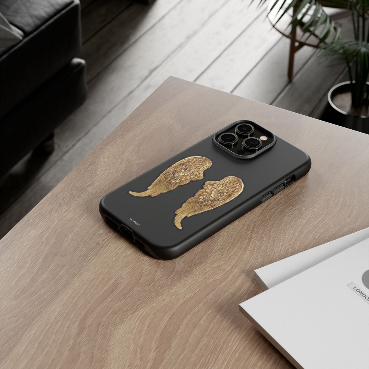 Gold Angel Wings Tough Case
