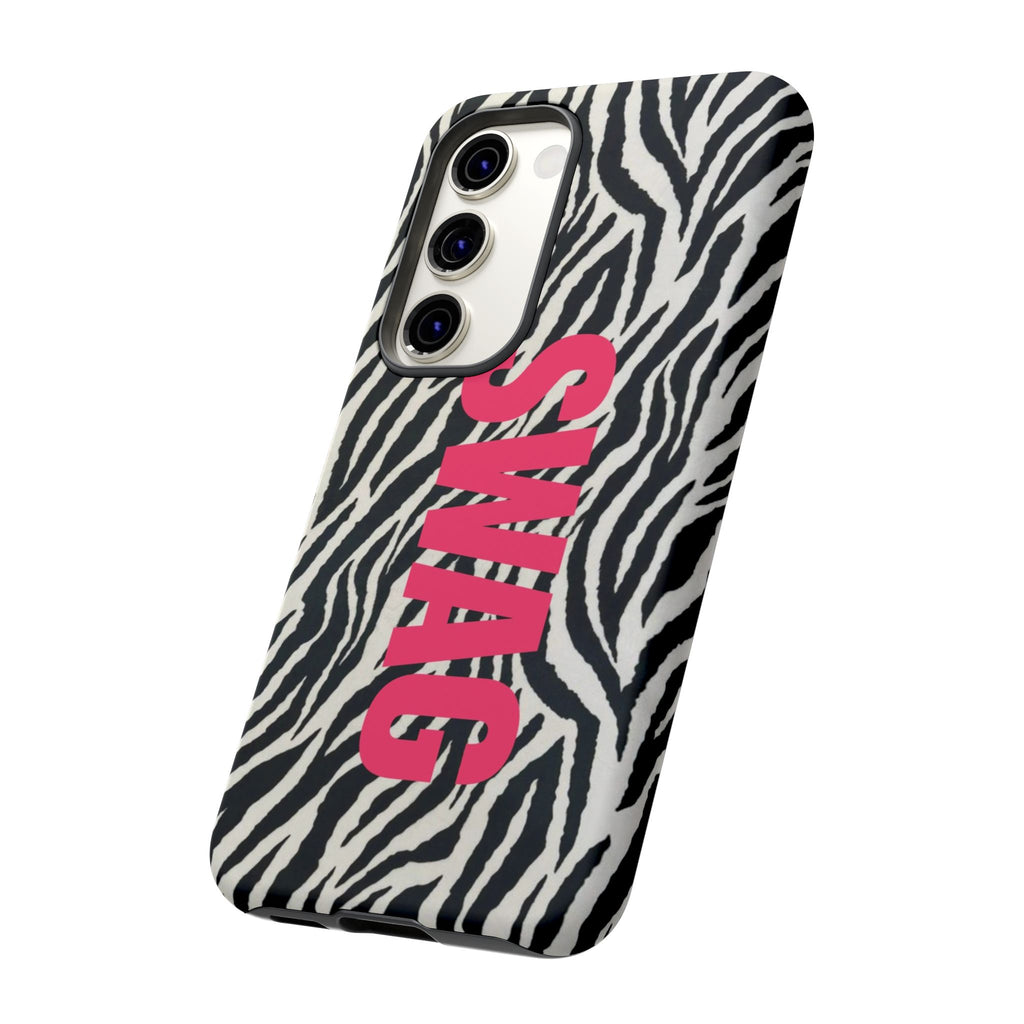 'SWAG' Zebra Print Tough Case