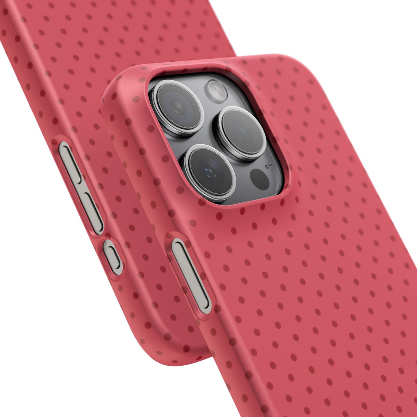 Coral Polka Dot Snap Phone Case