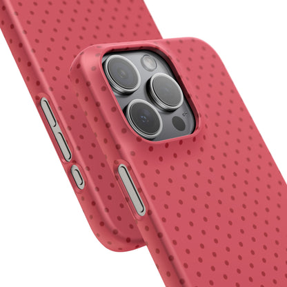 Coral Polka Dot Snap Phone Case