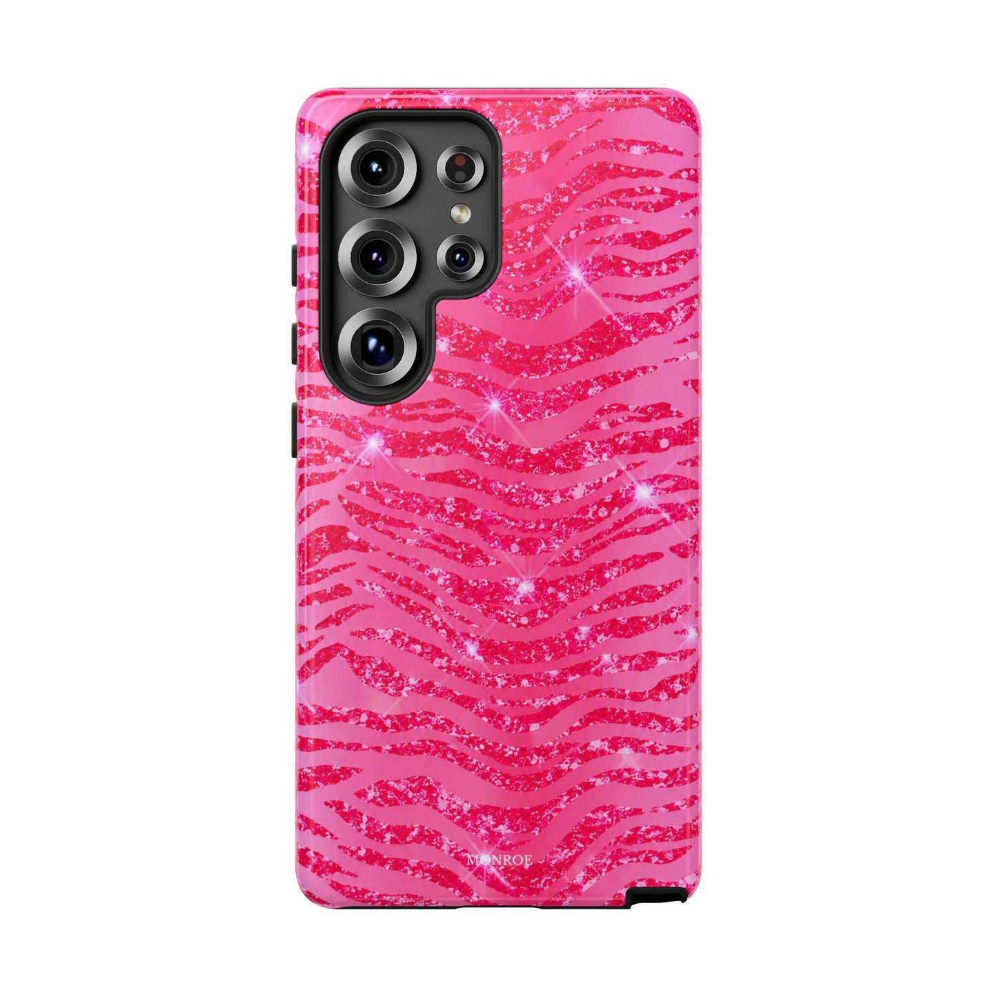 Pink Glitter Zebra Tough Case