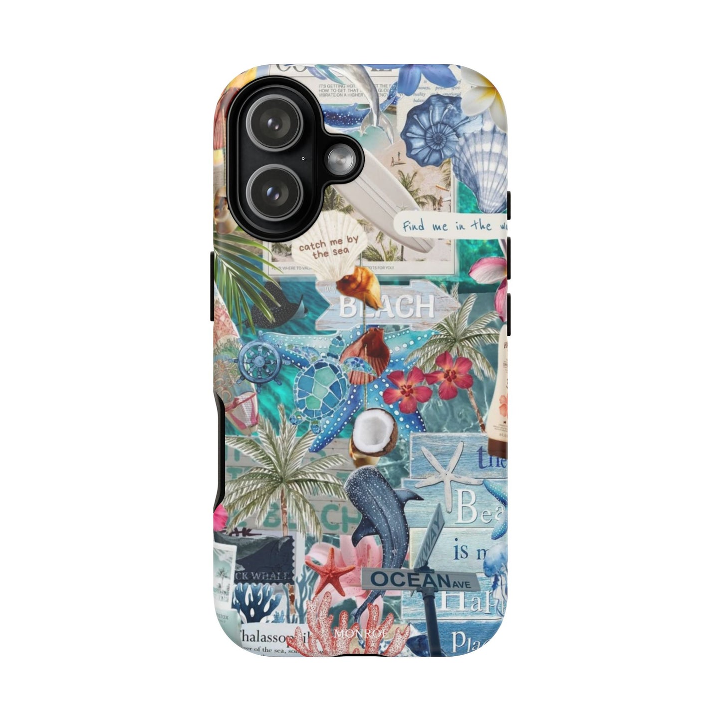 Tropical Beach Collage Tough Case