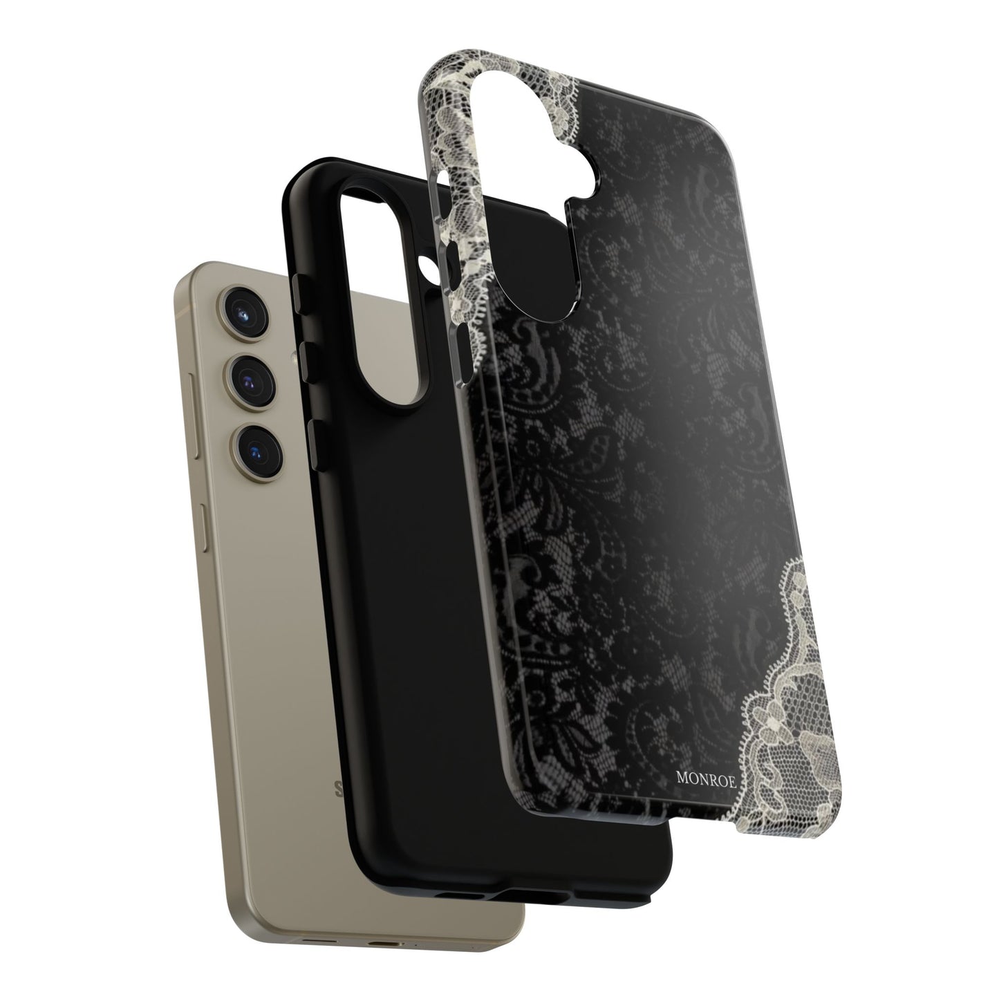 Black & White Edged Tough Case