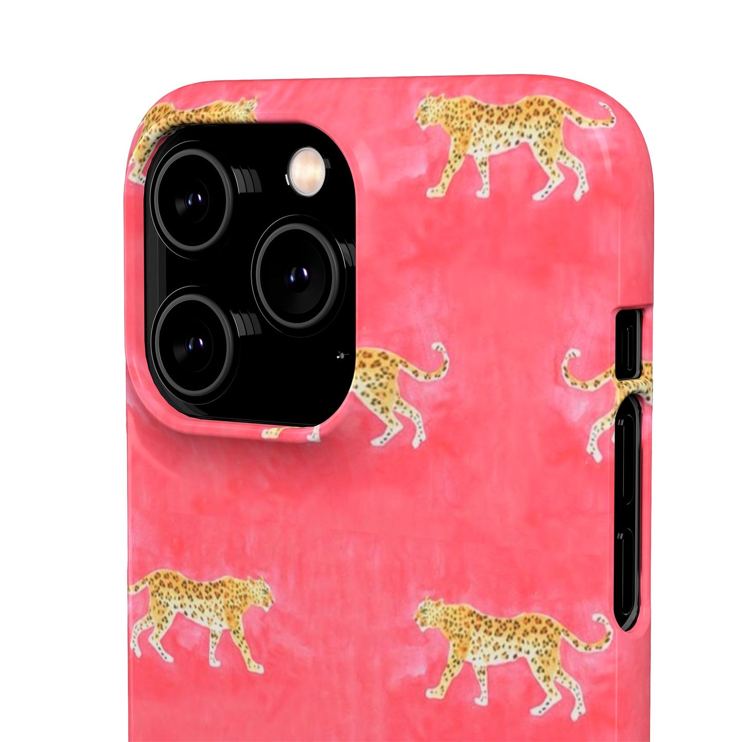 Pink Watercolor Leopard Case