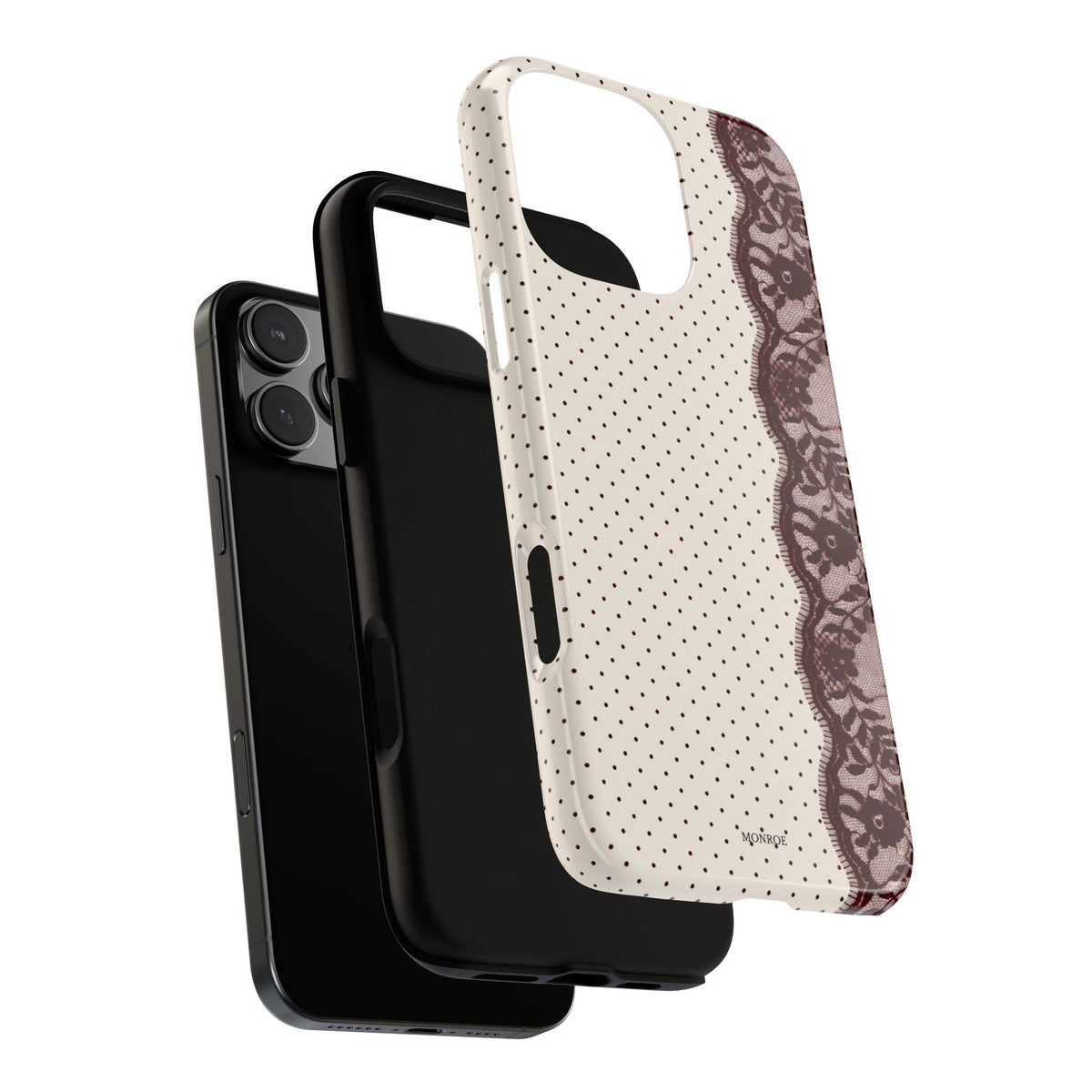 Burgundy Lace Edge Tough Case