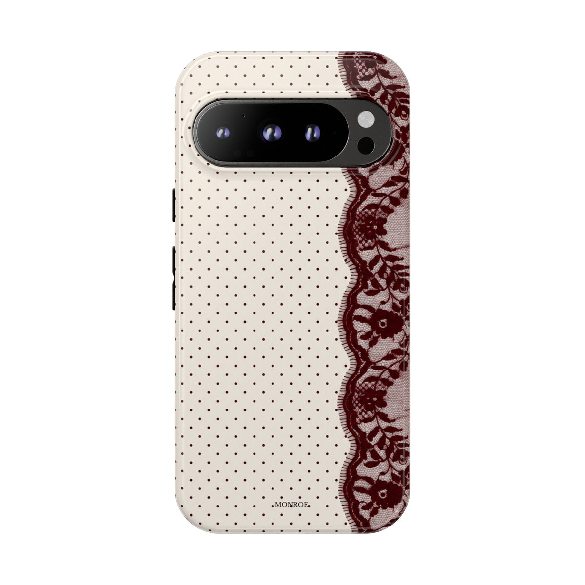 Burgundy Lace Edge Tough Case
