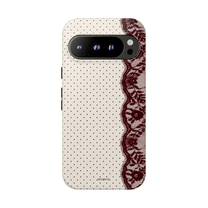 Burgundy Lace Edge Tough Case