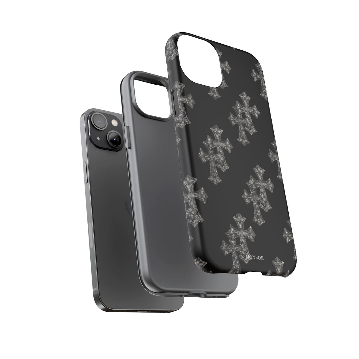 Black Crystal Cross Tough Case