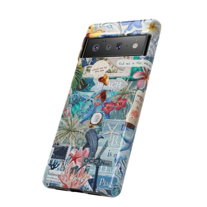 Tropical Beach Collage Tough Case