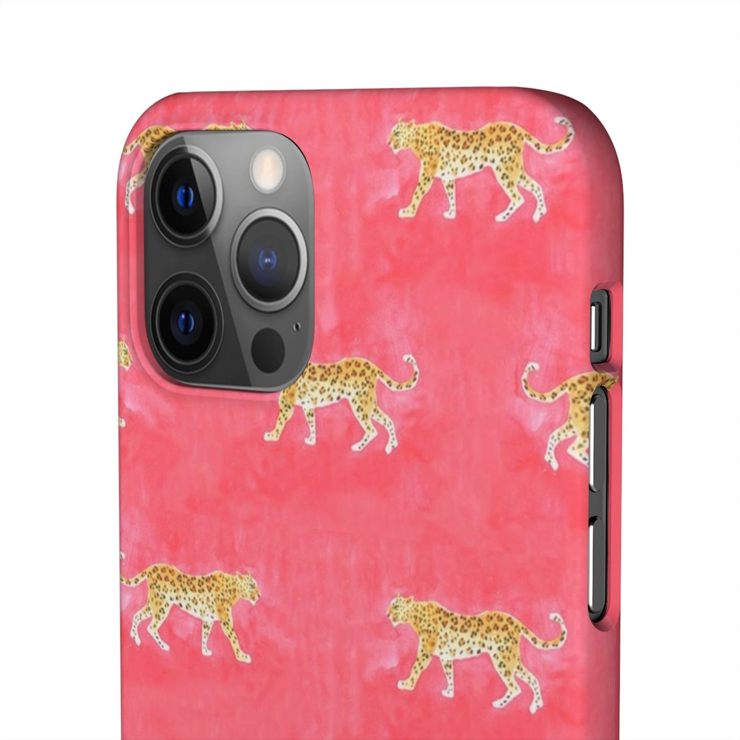 Pink Watercolor Leopard Case