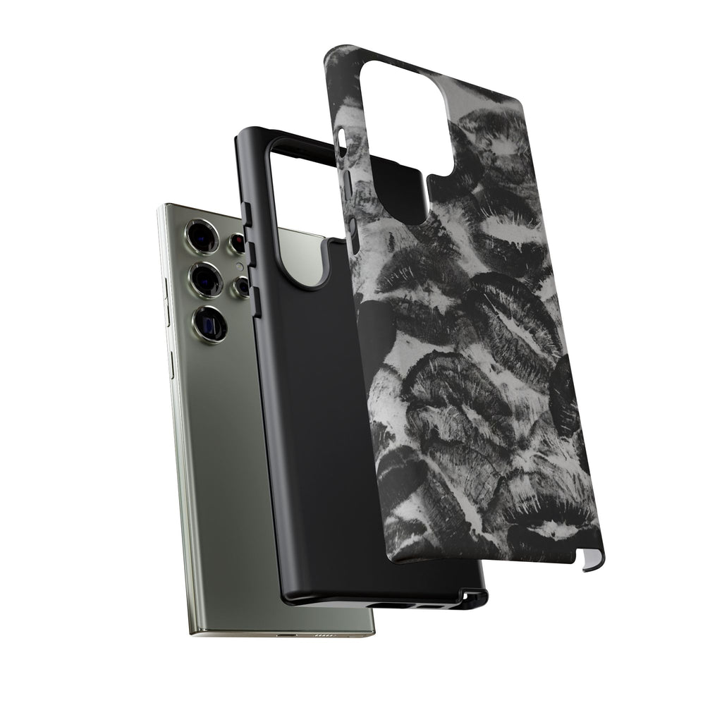 Black and Kiss Design Phone Case