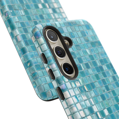 Hot Blue Mosaic Tile Tough Case