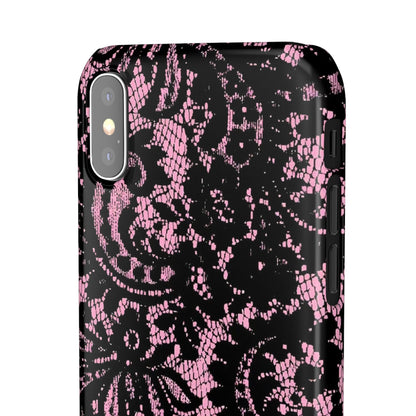 Pink Lace Pattern Case