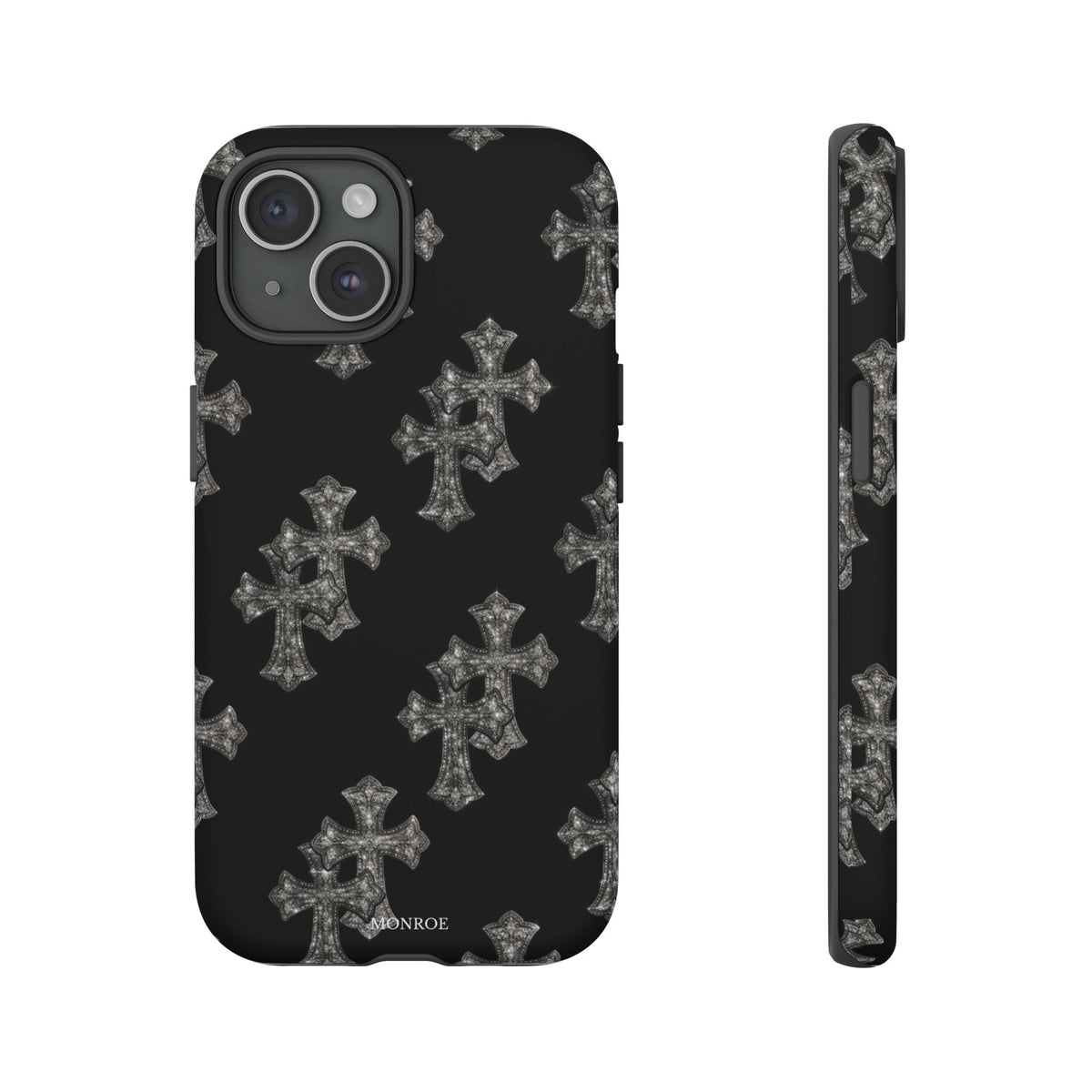 Black Crystal Cross Tough Case