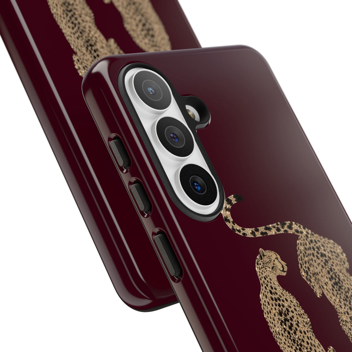 Burgundy Cheetah Tough Case