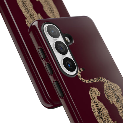 Burgundy Cheetah Tough Case