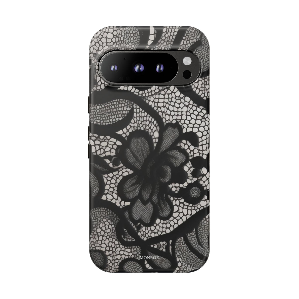 Black Floral Vintage Case