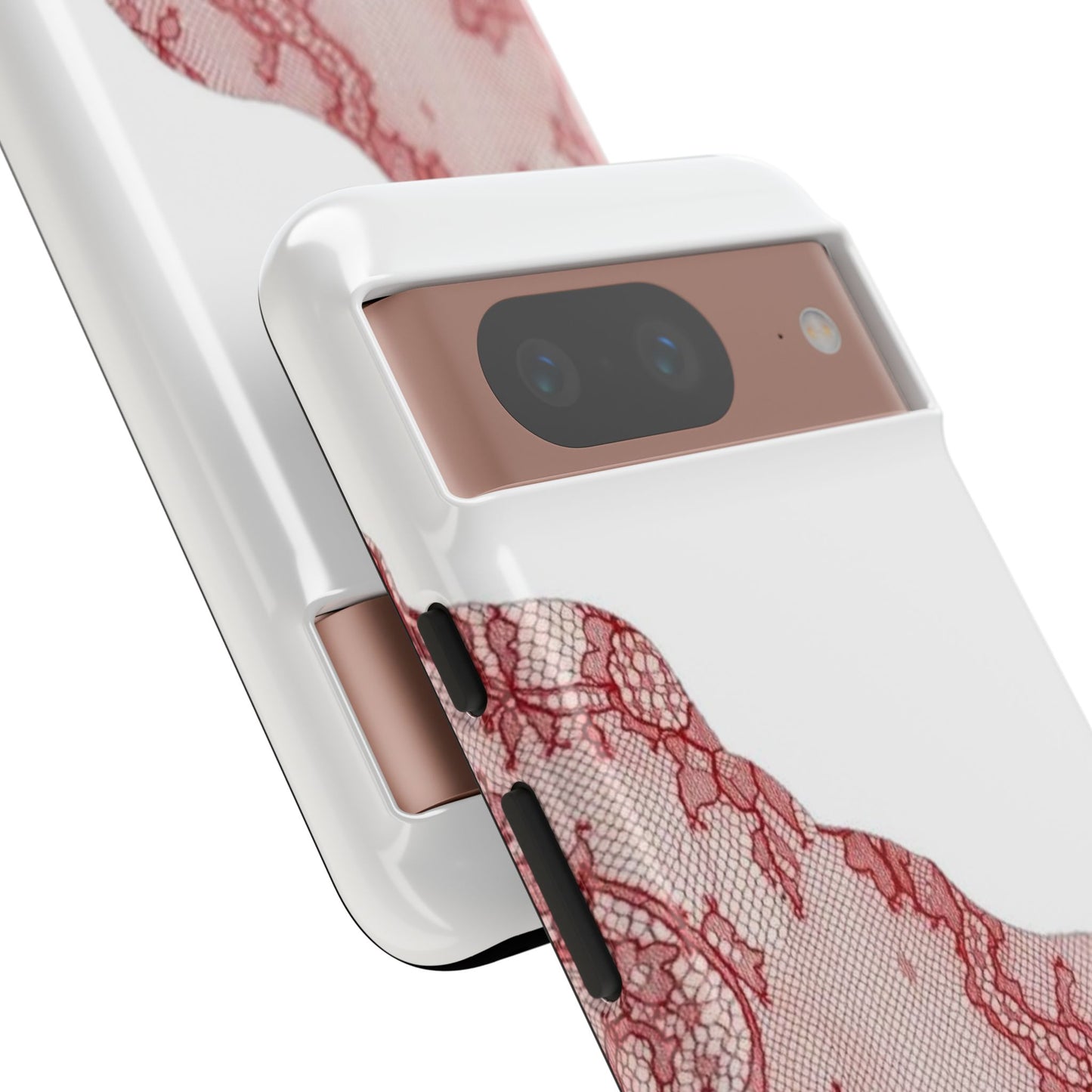 Red Lace Edge Tough Phone Case