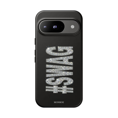 “#SWAG” Black Bling Tough Case