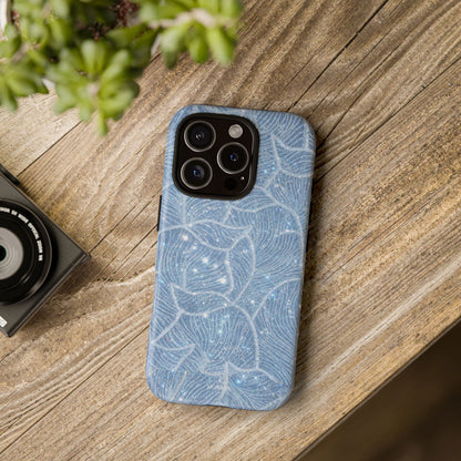 Glacier Blue Floral Tough Case