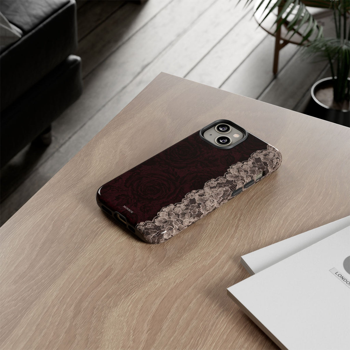 Burgundy Rose Tough Case