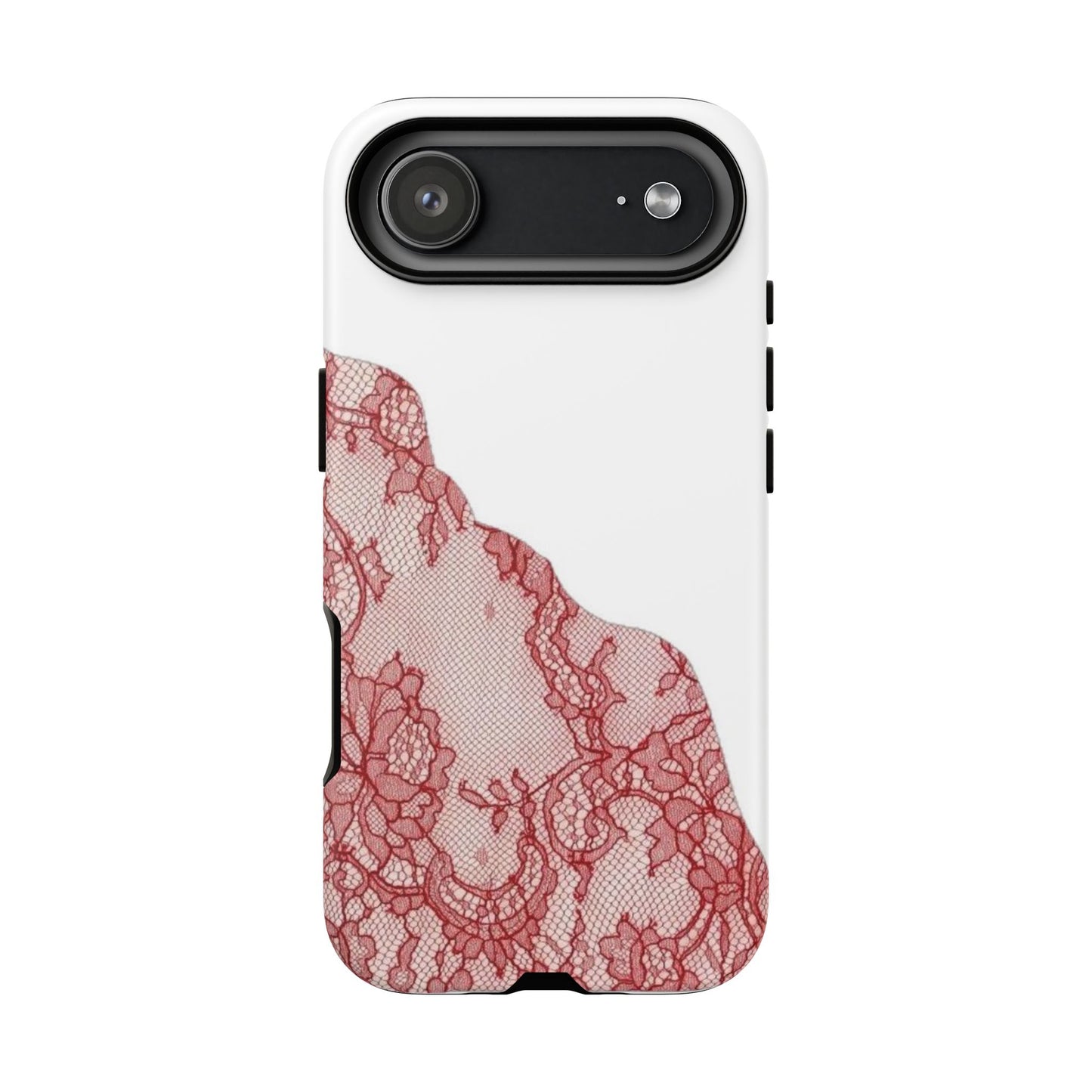 Red Lace Edge Tough Phone Case