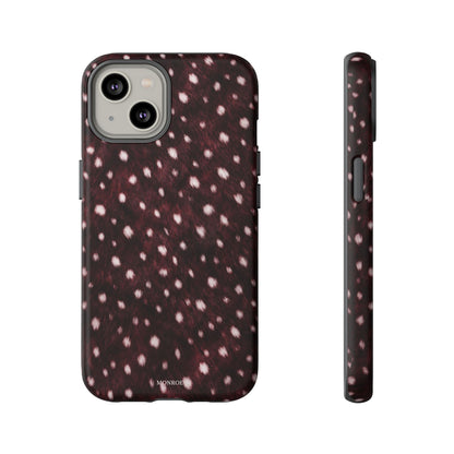 Burgundy Spotted Fur Tough Case